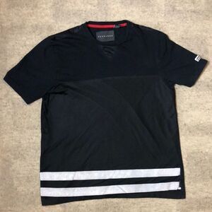 Sean John Tee with Jersey detail and stripes | Large